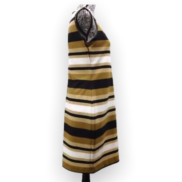 Calvin Klein Woman’s Stripe Polyester Knit Sheath Sleeveless Midi Dress 6 - Picture 5 of 9
